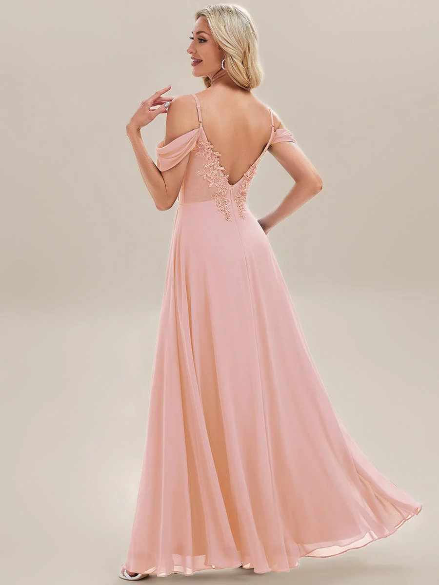 Backless See-through Bridesmaid Dress - Image 2