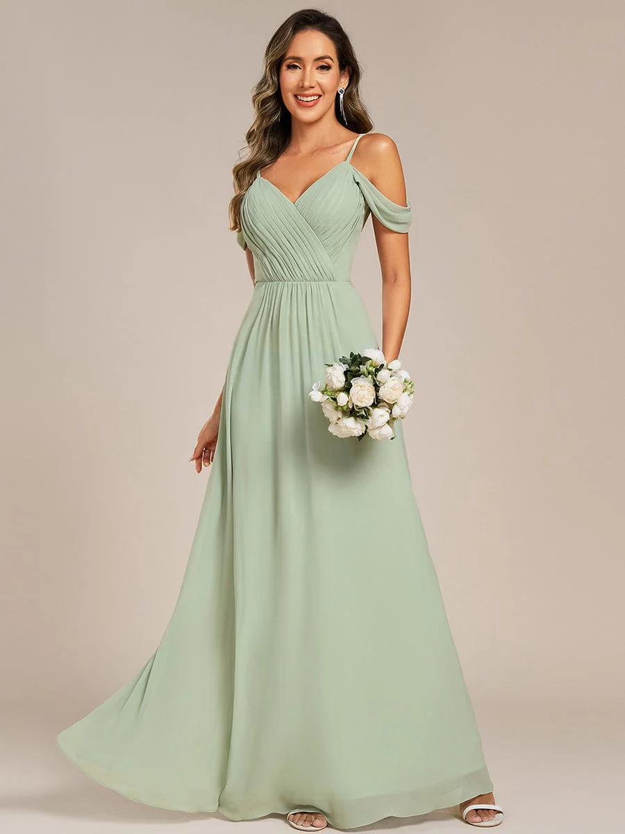 Backless See-through Bridesmaid Dress - Image 8