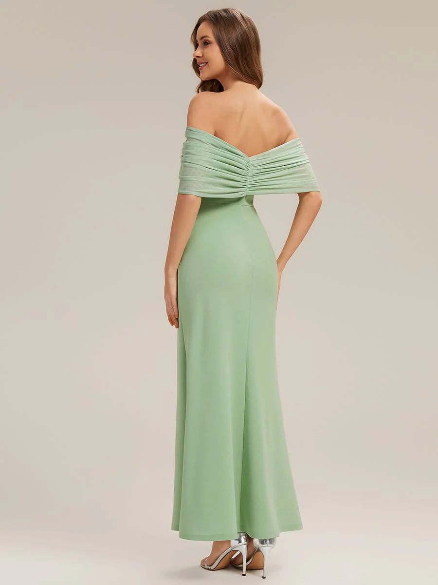 Bow Knit Drop Shoulder Sleeve Dress - Image 10
