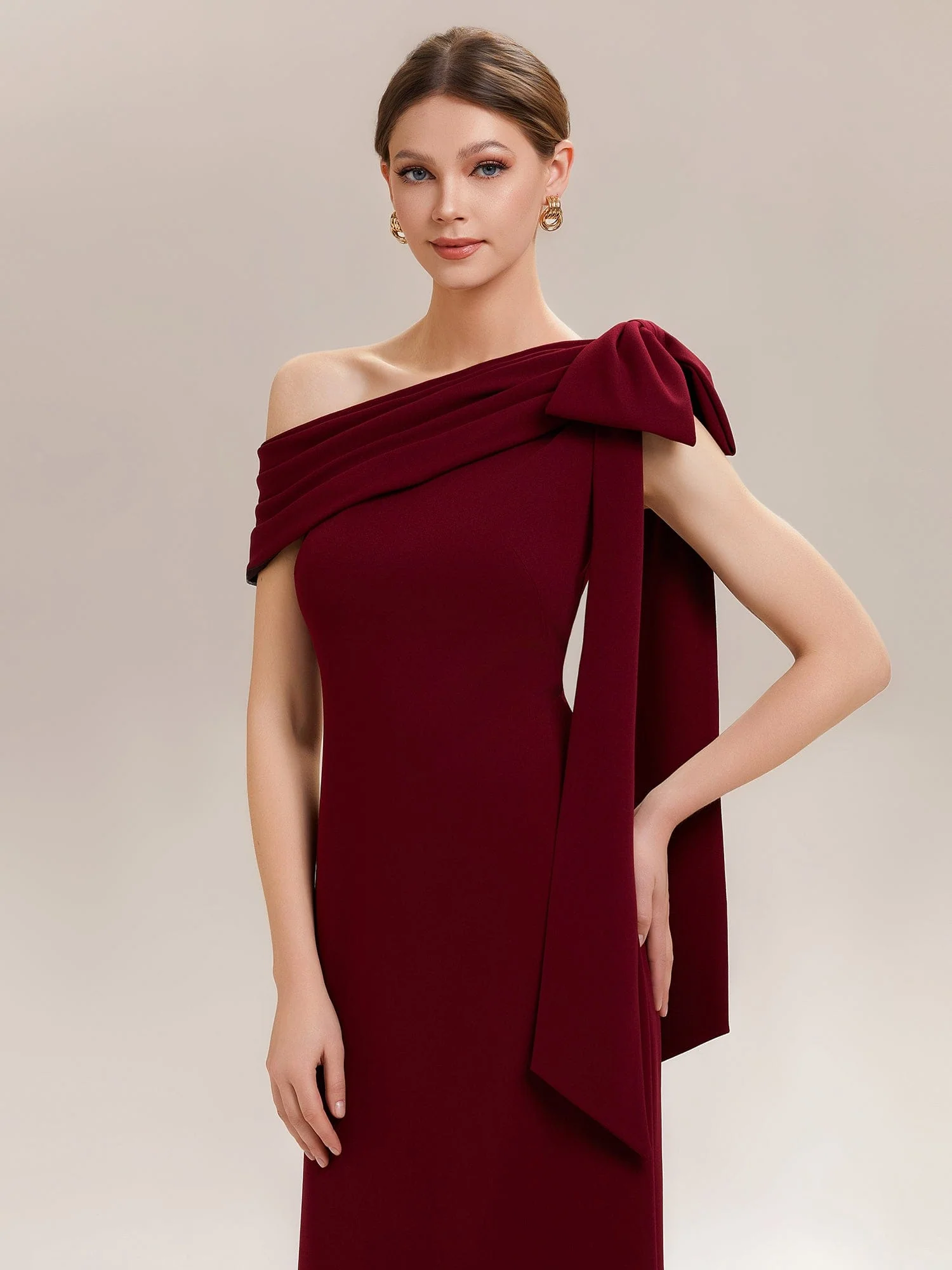 ever NOIR|Bow Knit Sleeveless Dress - Image 12