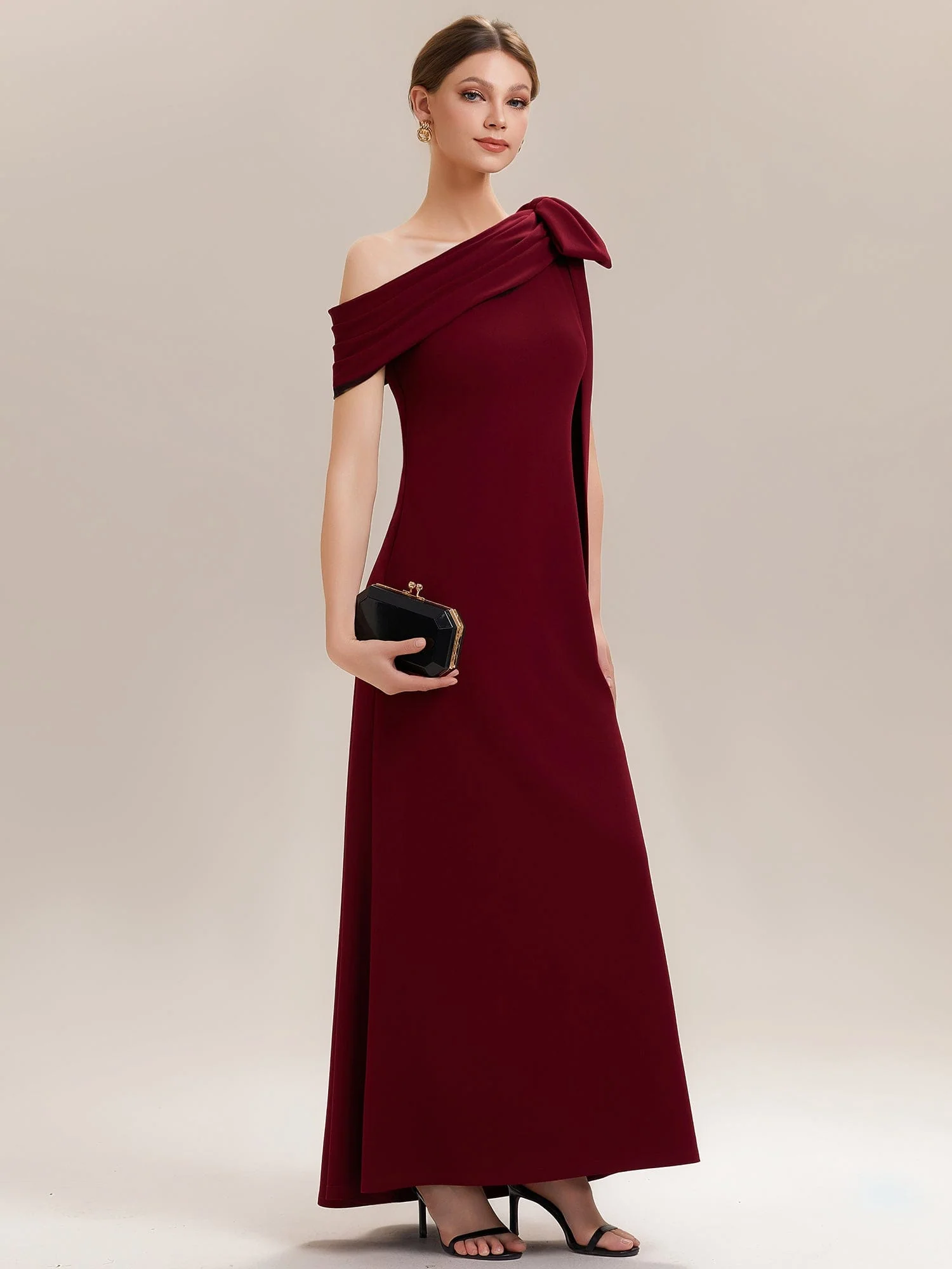 ever NOIR|Bow Knit Sleeveless Dress - Image 13