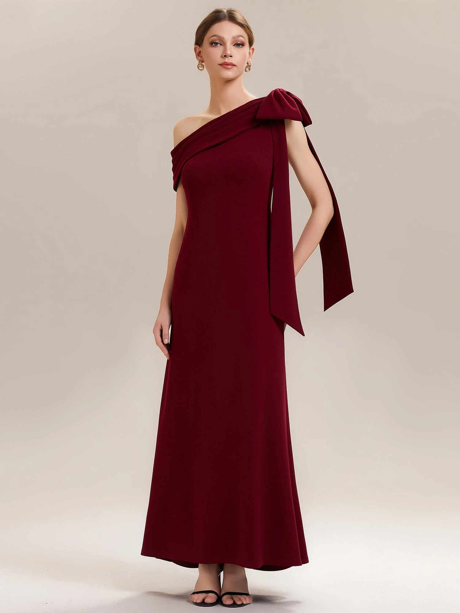 ever NOIR|Bow Knit Sleeveless Dress - Image 14