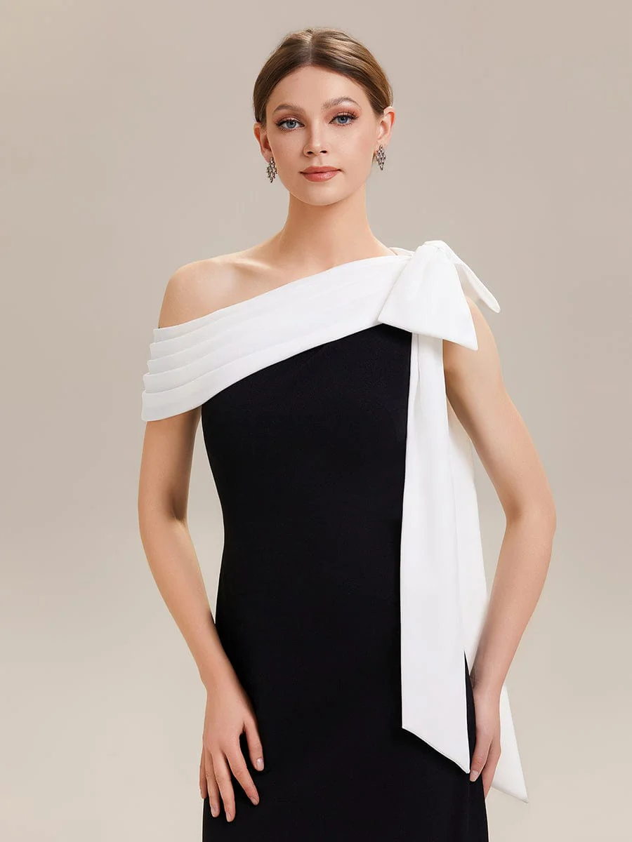 ever NOIR|Bow Knit Sleeveless Dress - Image 20