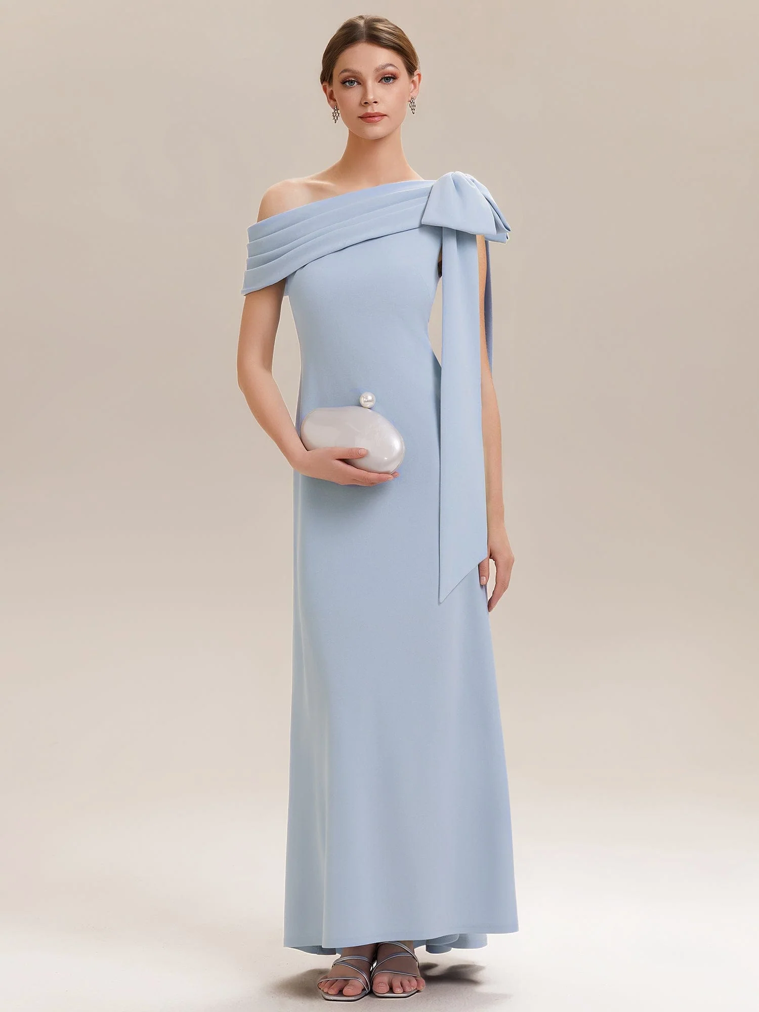 ever NOIR|Bow Knit Sleeveless Dress - Image 23