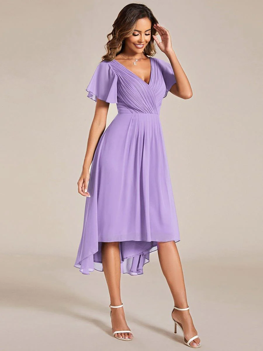 ever FAYE|Chic V Neck High-Low Evening Dress - Image 107