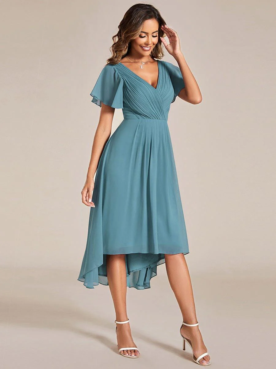 ever FAYE|Chic V Neck High-Low Evening Dress - Image 113
