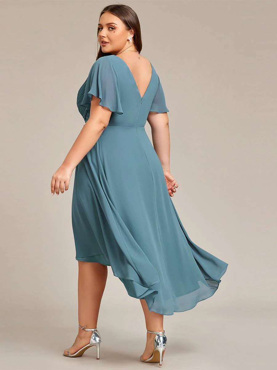 ever FAYE|Chic V Neck High-Low Evening Dress - Image 117