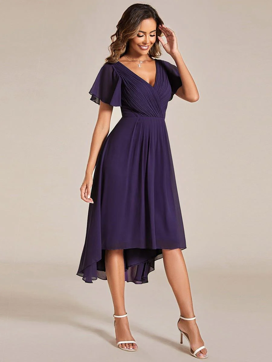ever FAYE|Chic V Neck High-Low Evening Dress - Image 119