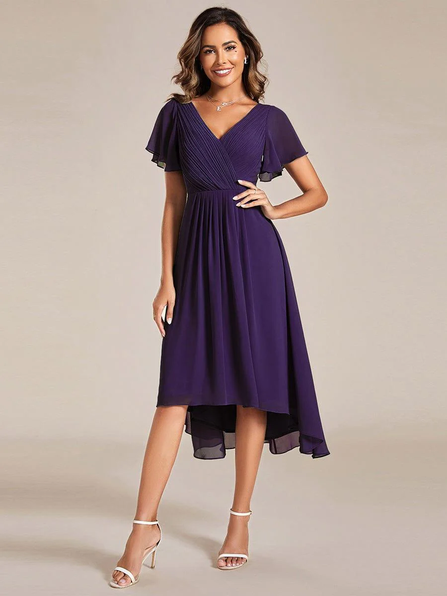 ever FAYE|Chic V Neck High-Low Evening Dress - Image 123
