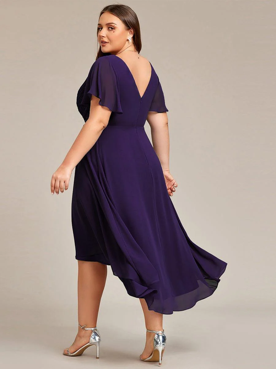 ever FAYE|Chic V Neck High-Low Evening Dress - Image 125