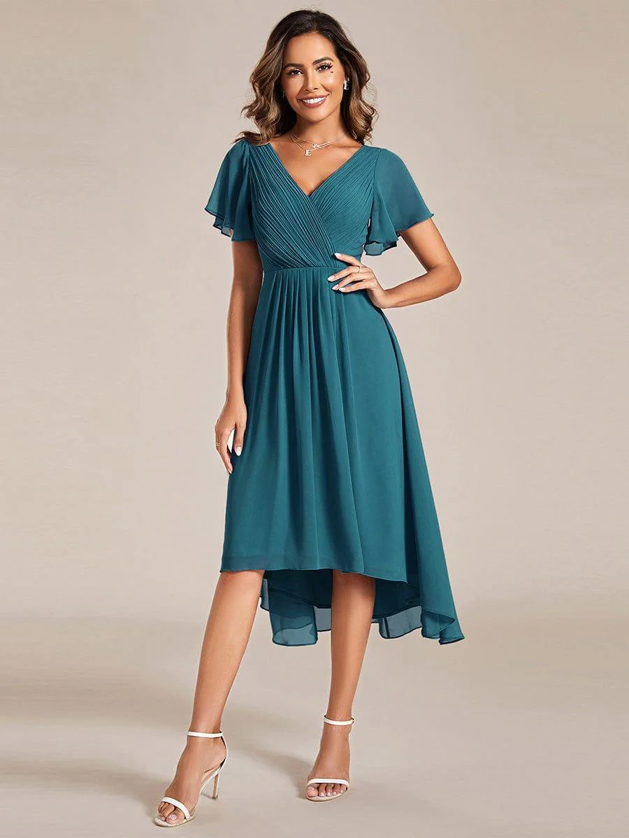 ever FAYE|Chic V Neck High-Low Evening Dress - Image 127