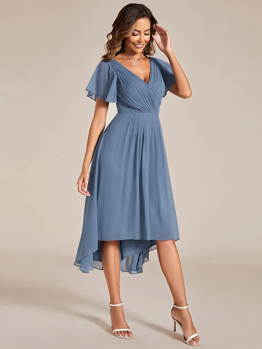 ever FAYE|Chic V Neck High-Low Evening Dress - Image 13