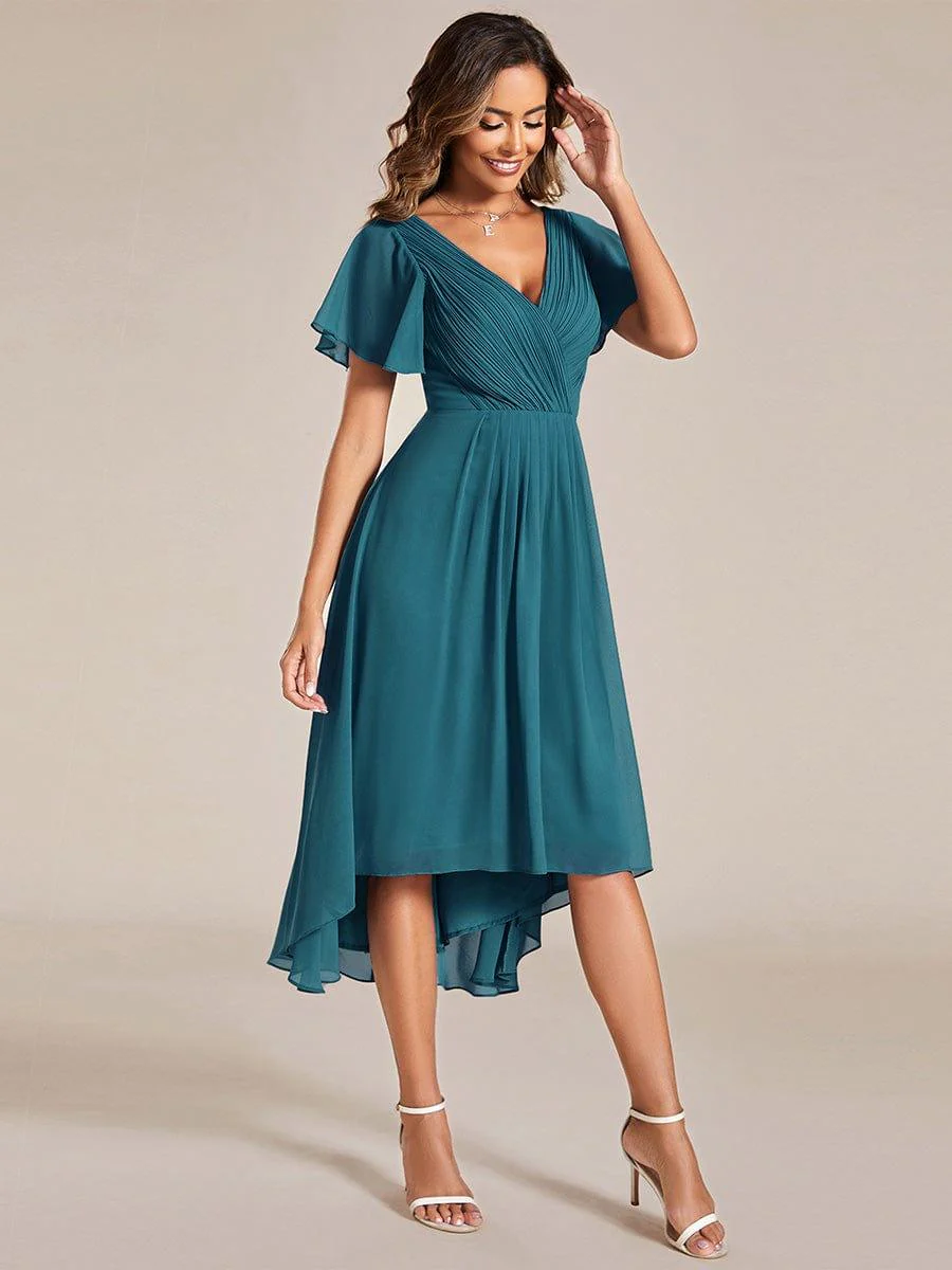 ever FAYE|Chic V Neck High-Low Evening Dress - Image 130
