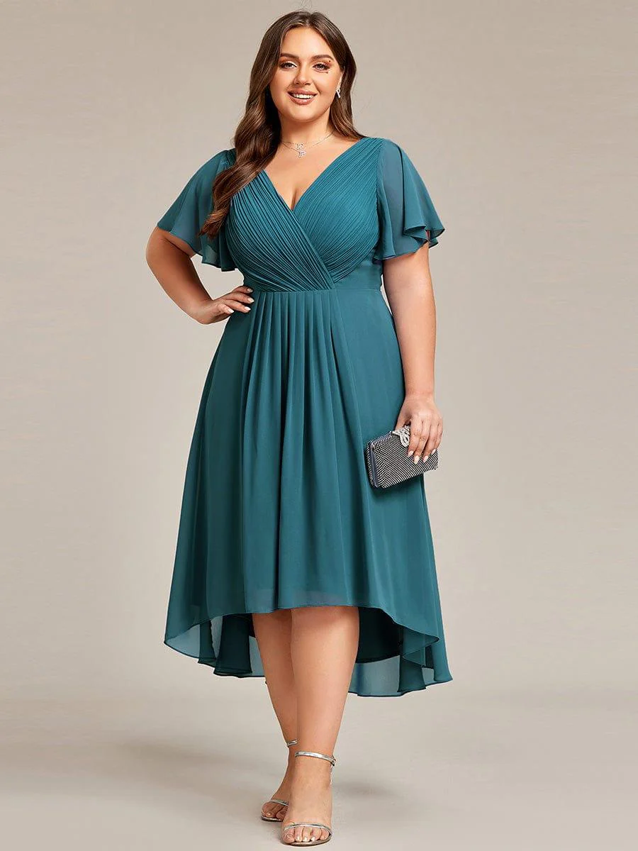 ever FAYE|Chic V Neck High-Low Evening Dress - Image 132