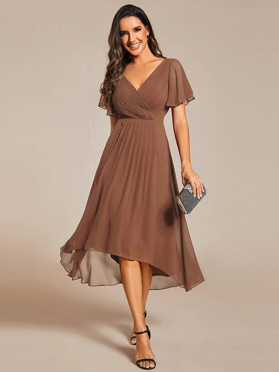 ever FAYE|Chic V Neck High-Low Evening Dress - Image 135
