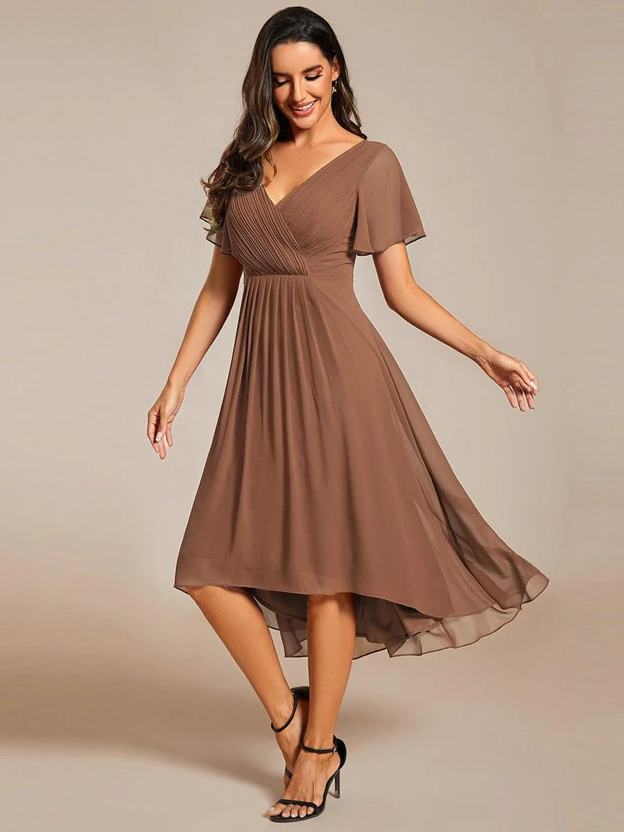 ever FAYE|Chic V Neck High-Low Evening Dress - Image 137