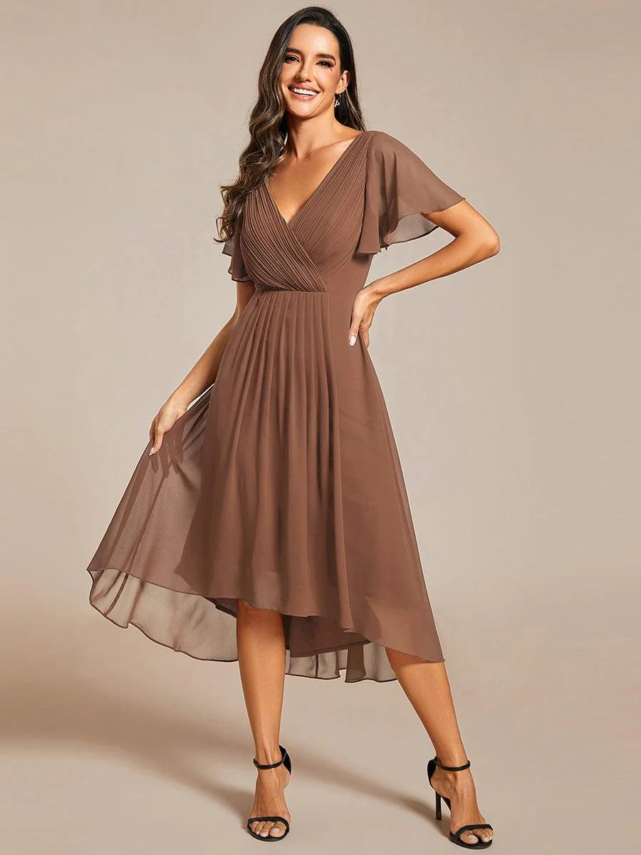 ever FAYE|Chic V Neck High-Low Evening Dress - Image 138