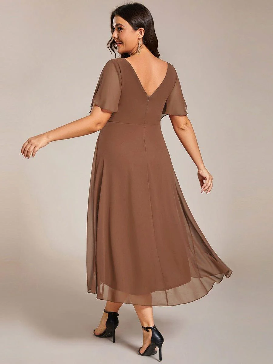 ever FAYE|Chic V Neck High-Low Evening Dress - Image 141
