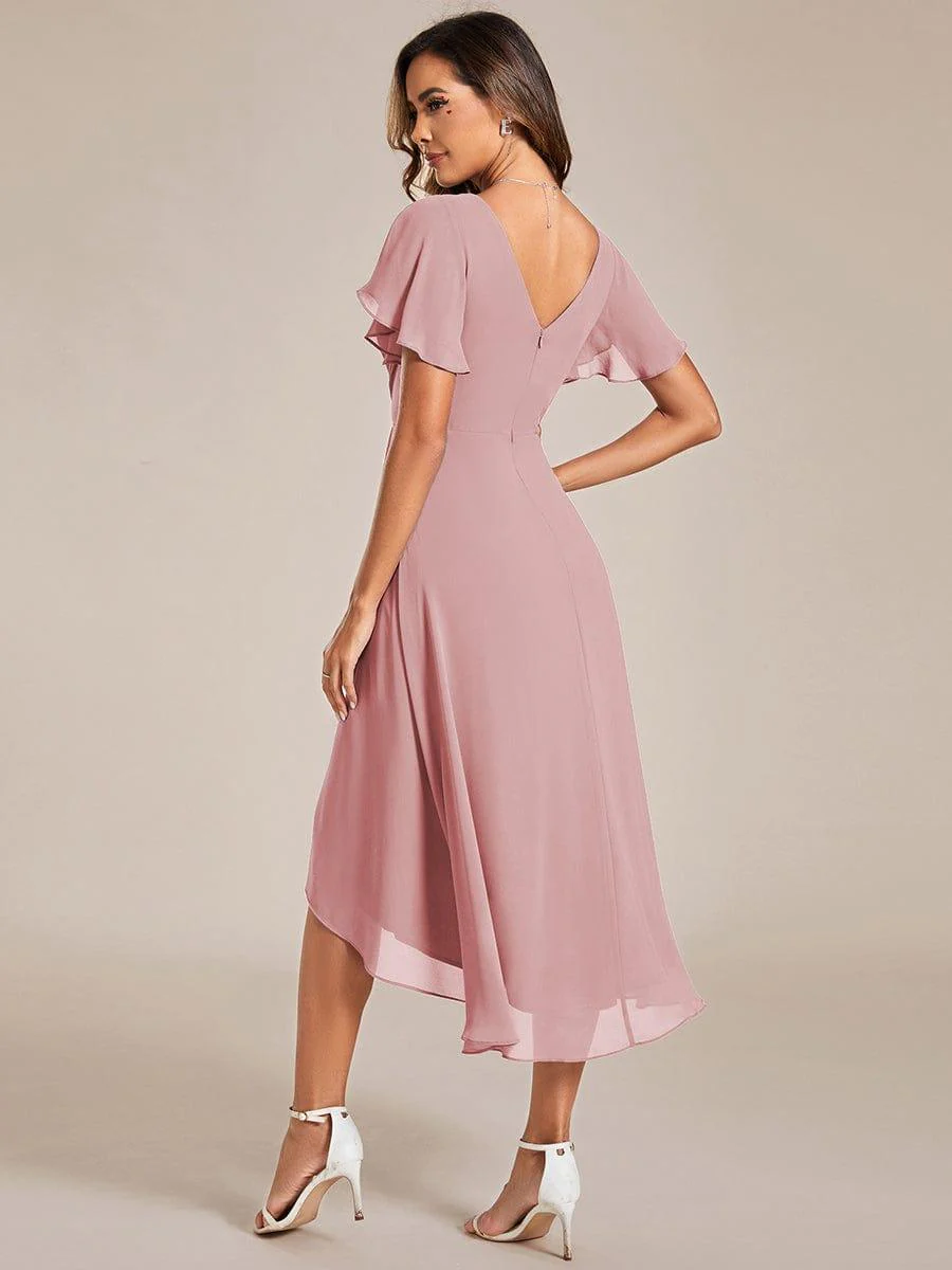 ever FAYE|Chic V Neck High-Low Evening Dress - Image 146