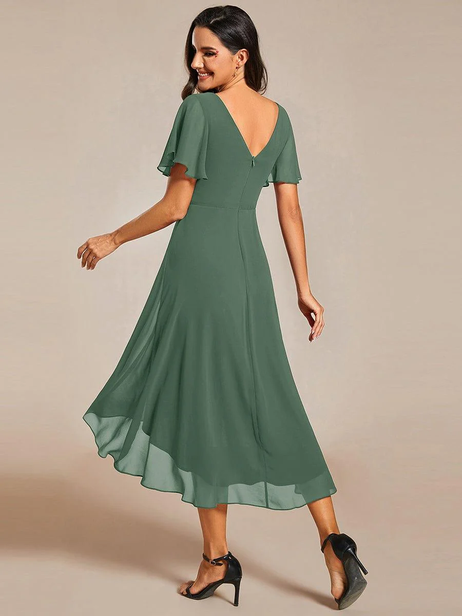 ever FAYE|Chic V Neck High-Low Evening Dress - Image 156
