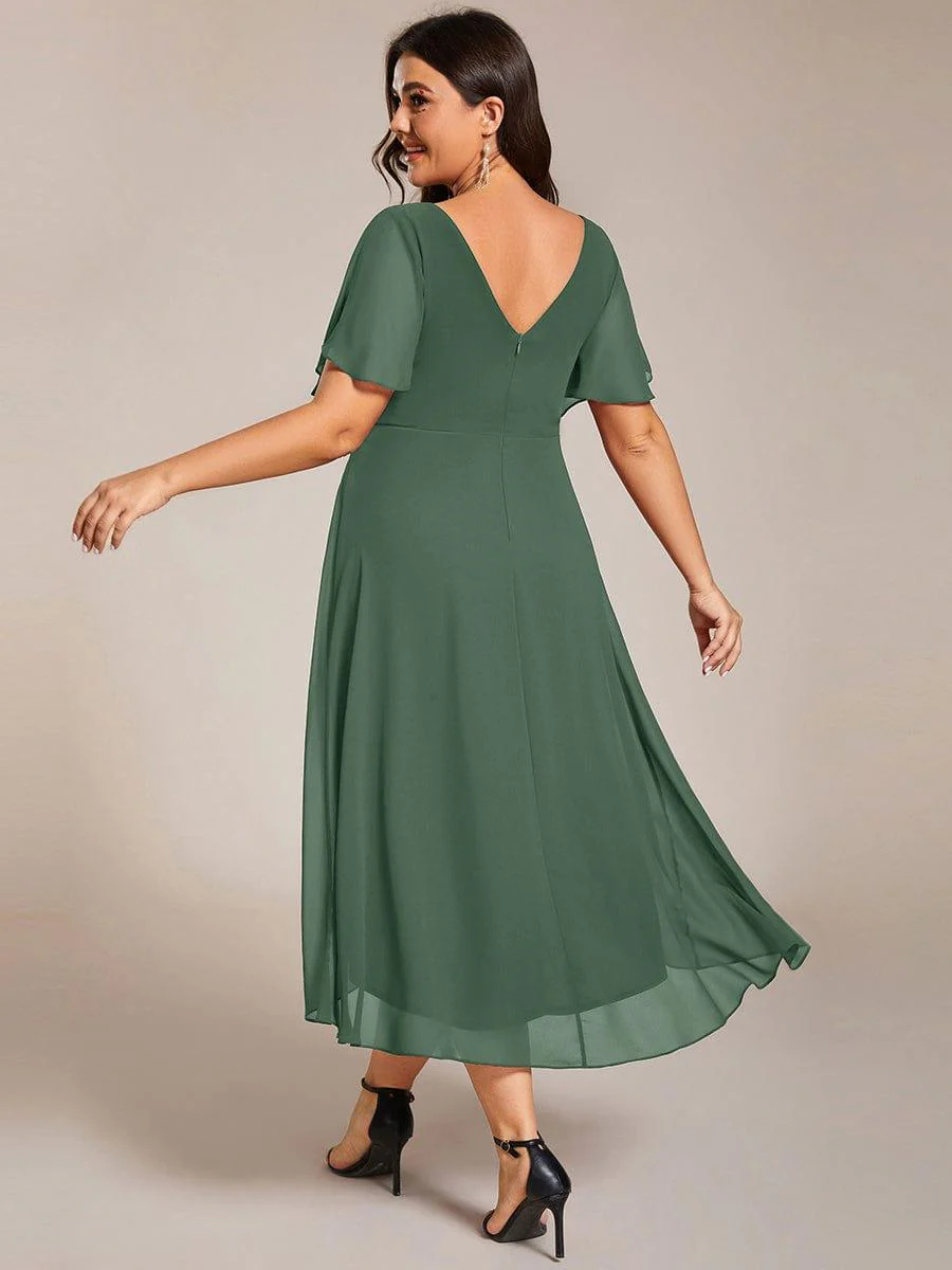 ever FAYE|Chic V Neck High-Low Evening Dress - Image 159