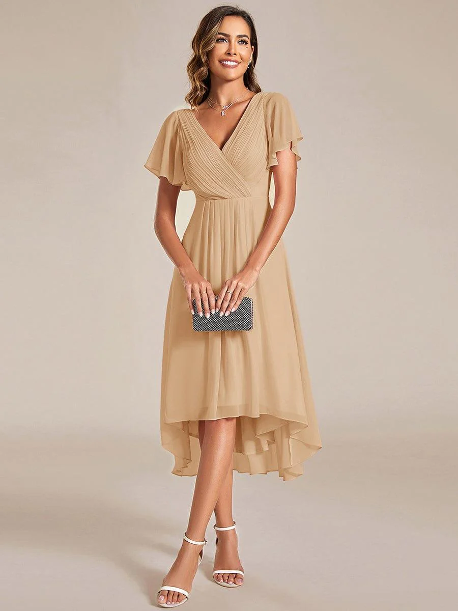ever FAYE|Chic V Neck High-Low Evening Dress - Image 161