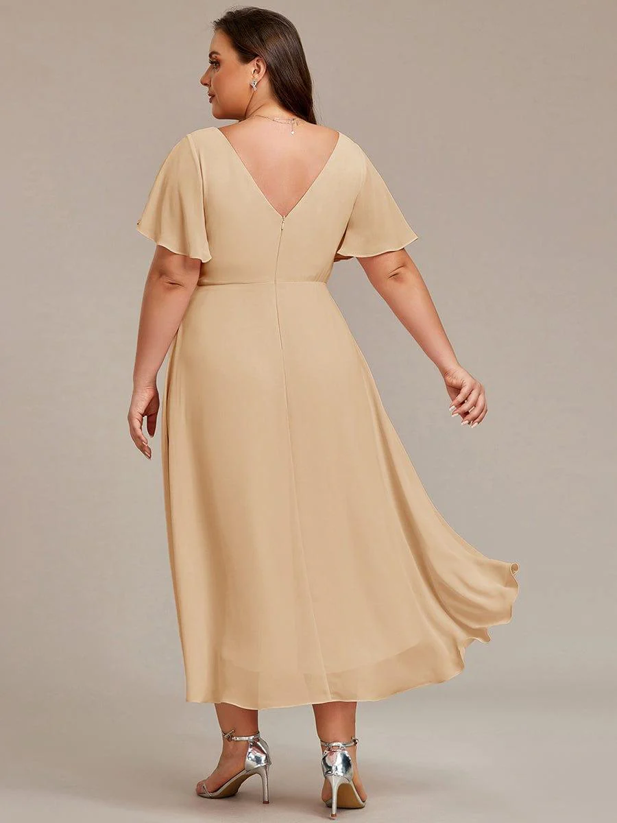 ever FAYE|Chic V Neck High-Low Evening Dress - Image 165