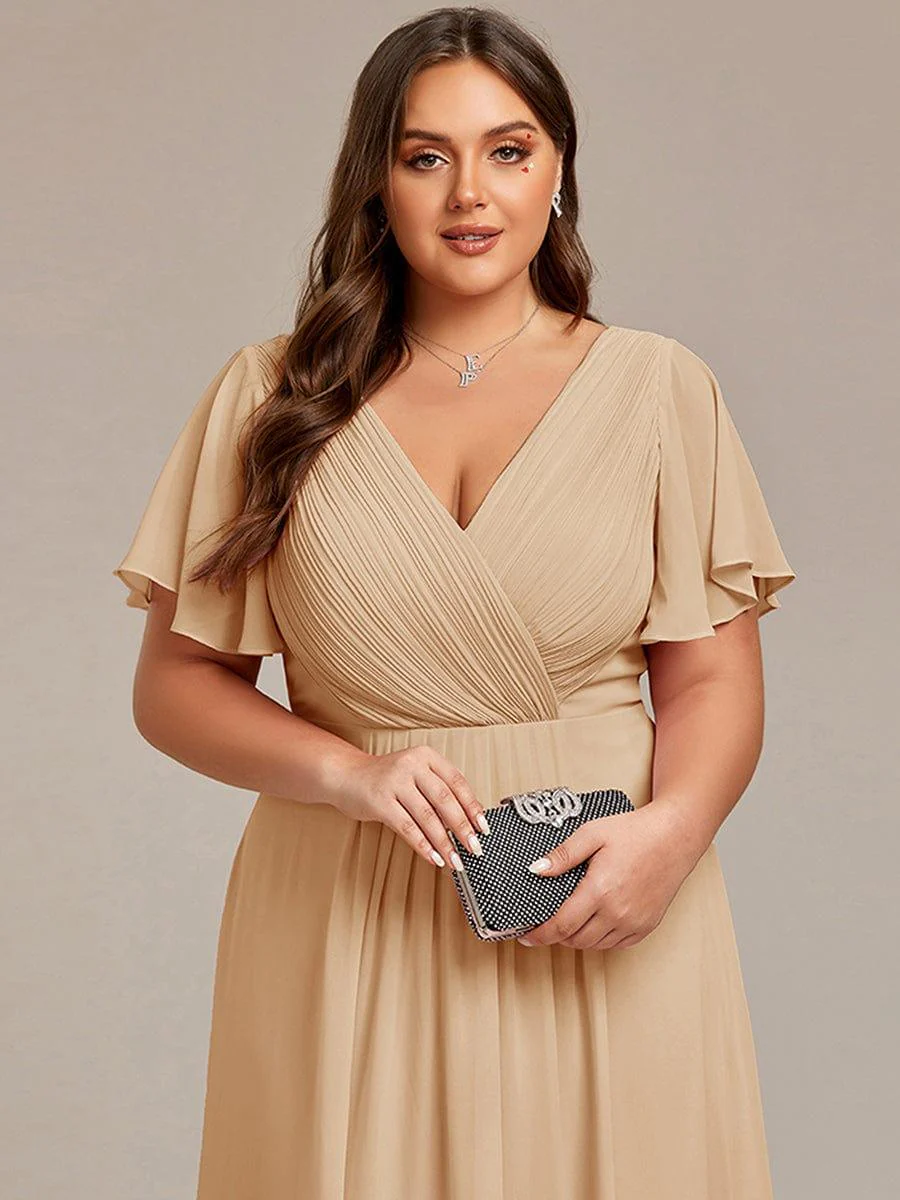 ever FAYE|Chic V Neck High-Low Evening Dress - Image 166