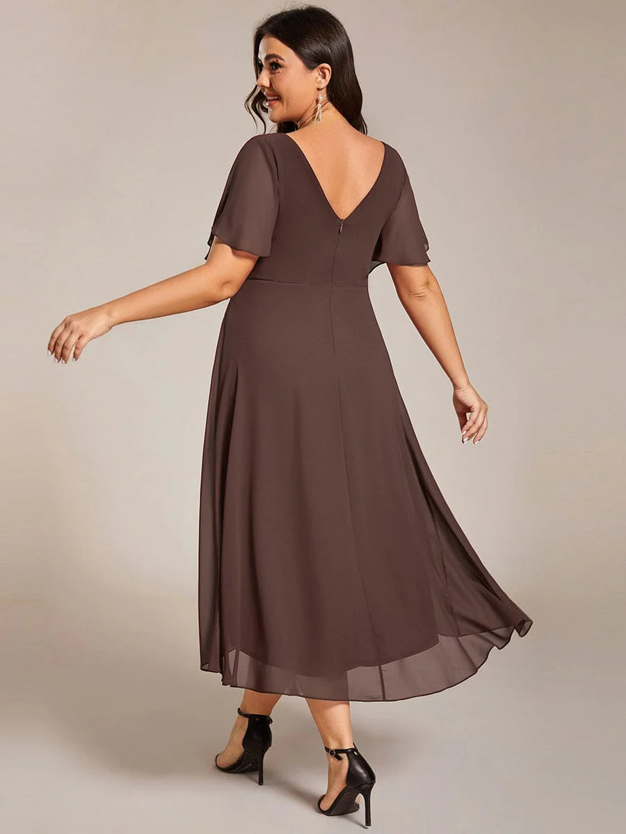 ever FAYE|Chic V Neck High-Low Evening Dress - Image 171