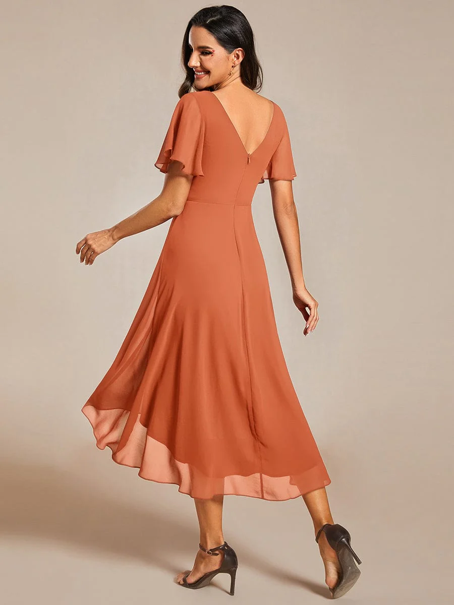 ever FAYE|Chic V Neck High-Low Evening Dress - Image 174