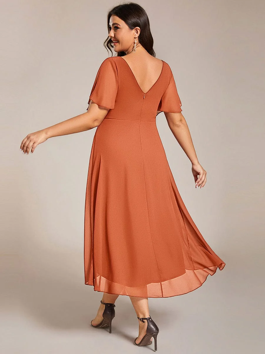 ever FAYE|Chic V Neck High-Low Evening Dress - Image 177