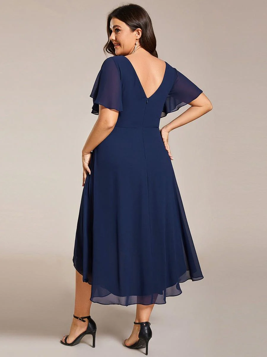 ever FAYE|Chic V Neck High-Low Evening Dress - Image 59