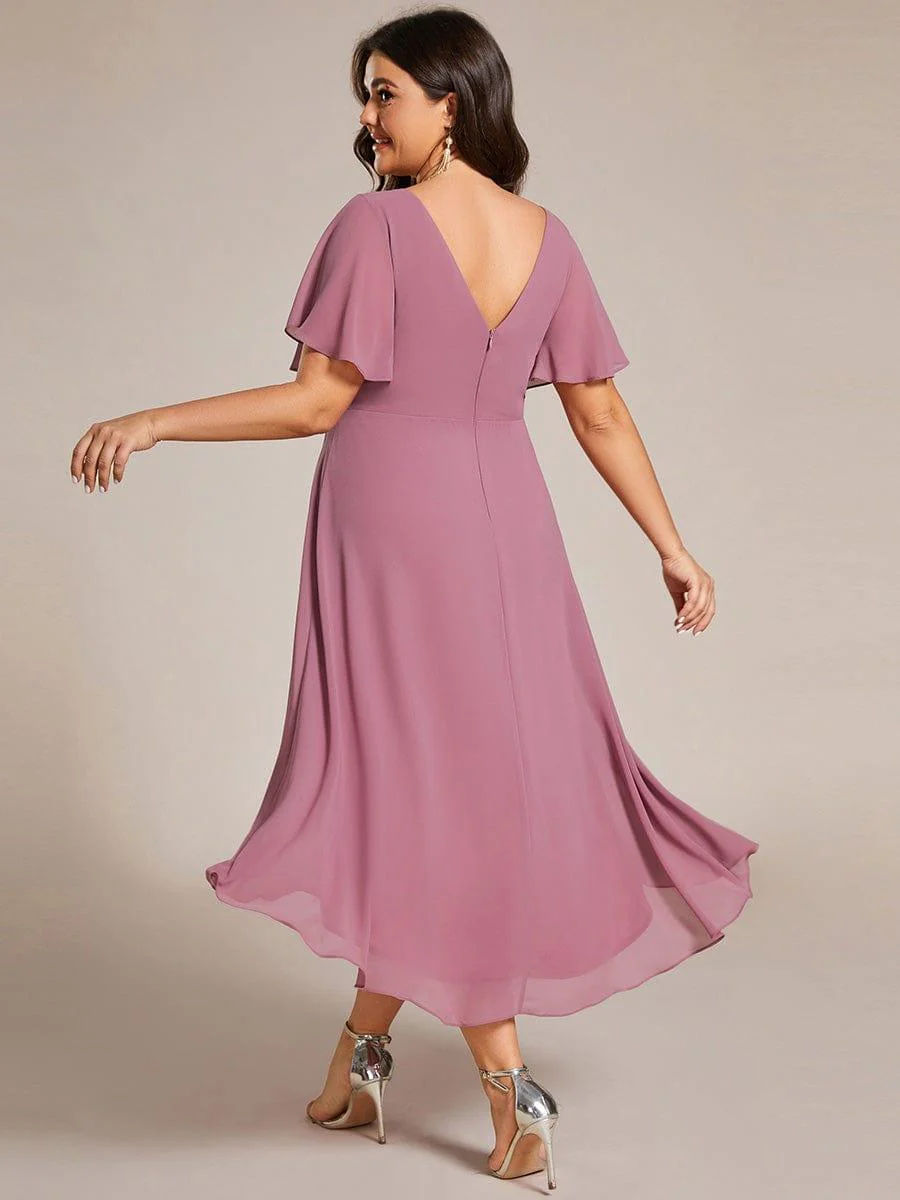 ever FAYE|Chic V Neck High-Low Evening Dress - Image 67