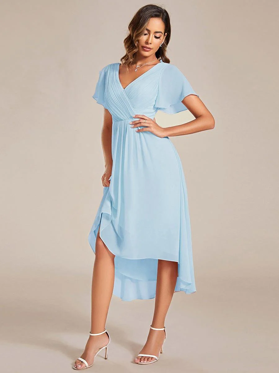 ever FAYE|Chic V Neck High-Low Evening Dress - Image 91
