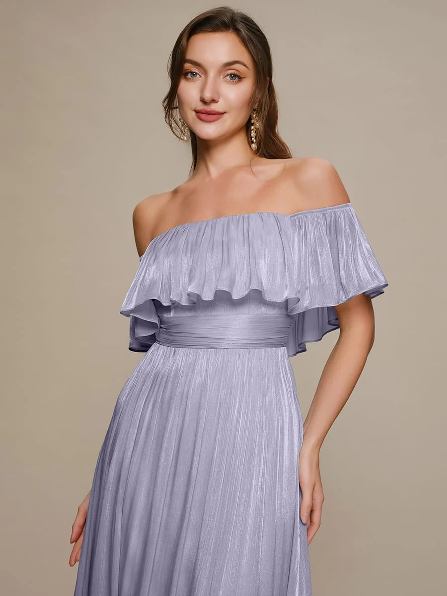 Sea-island Filament Fabircs Drop Shoulder Sleeve A-Line Dress - Image 10