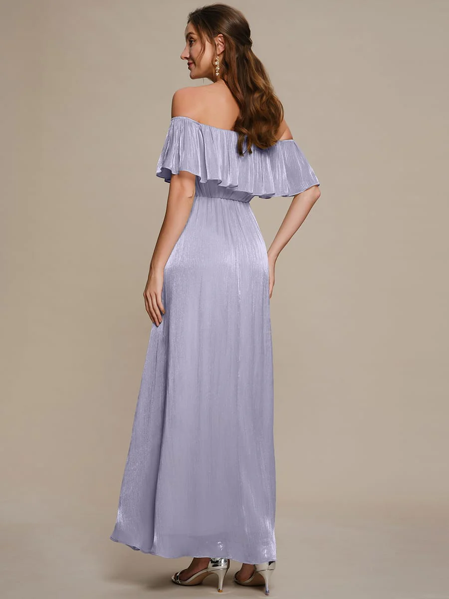 Sea-island Filament Fabircs Drop Shoulder Sleeve A-Line Dress - Image 7