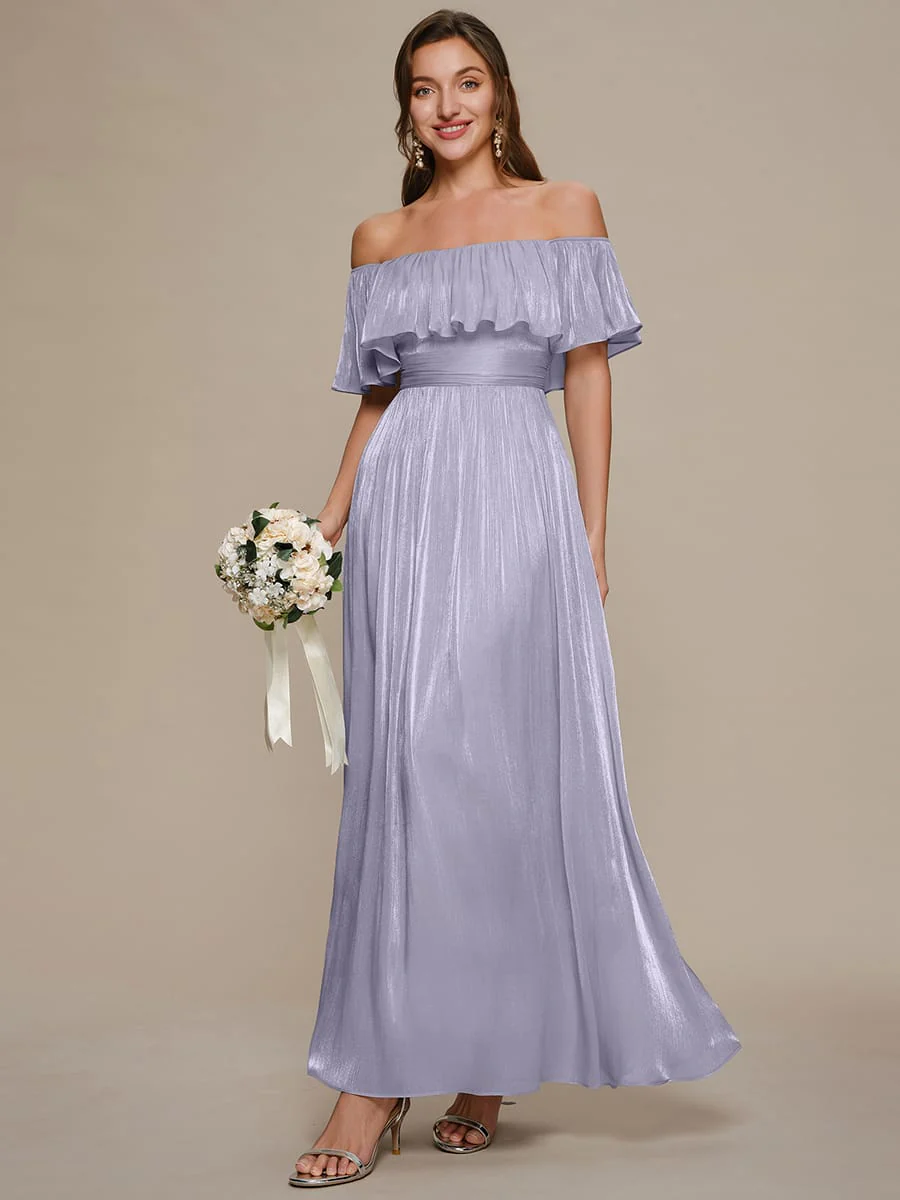 Sea-island Filament Fabircs Drop Shoulder Sleeve A-Line Dress - Image 8