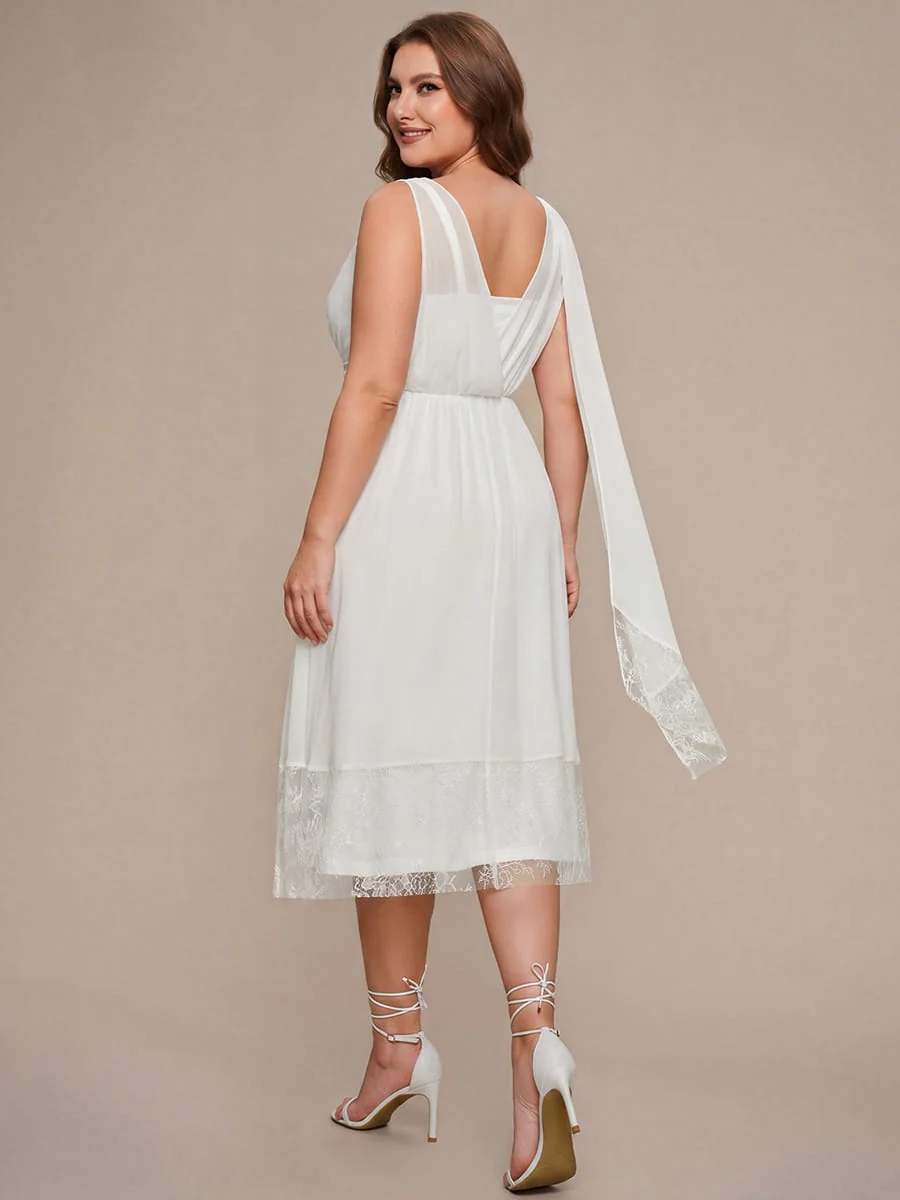 Chiffon Sleeveless A-line Dress - Image 10