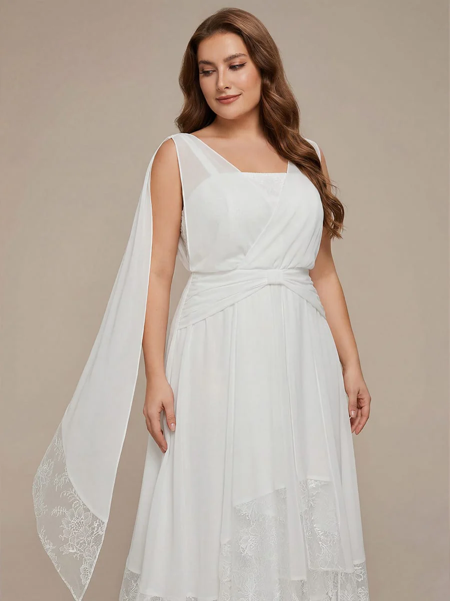 Chiffon Sleeveless A-line Dress - Image 11