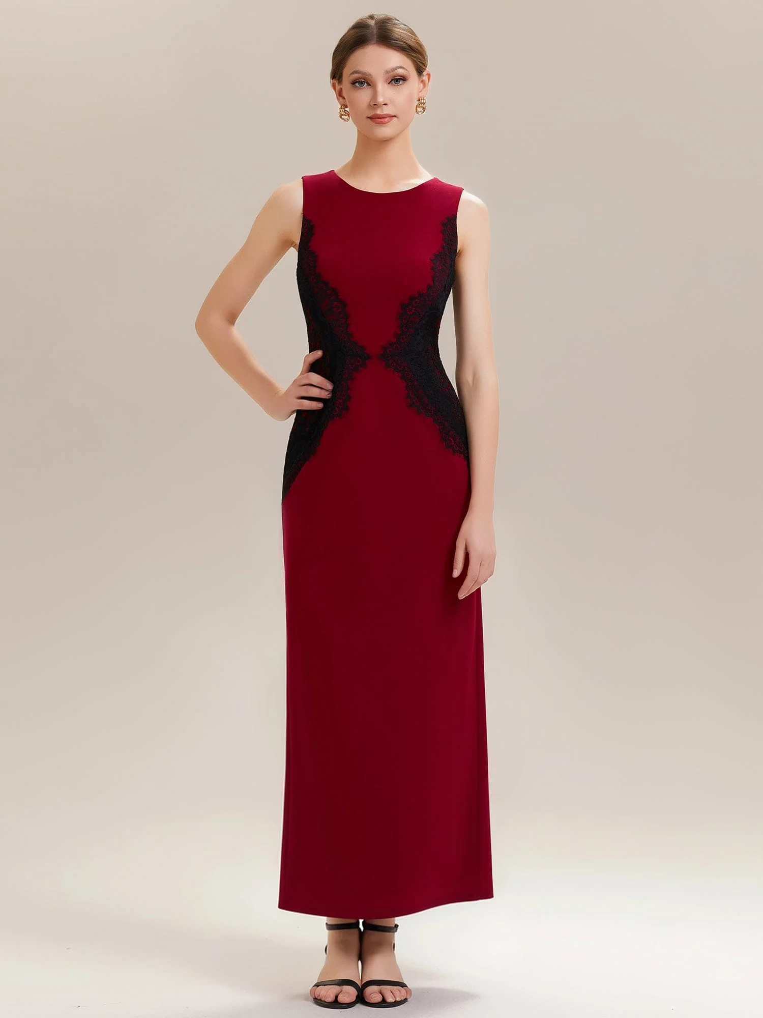 ever IVORY|Cut-Out Detail Knit Sleeveless Dress - Image 8