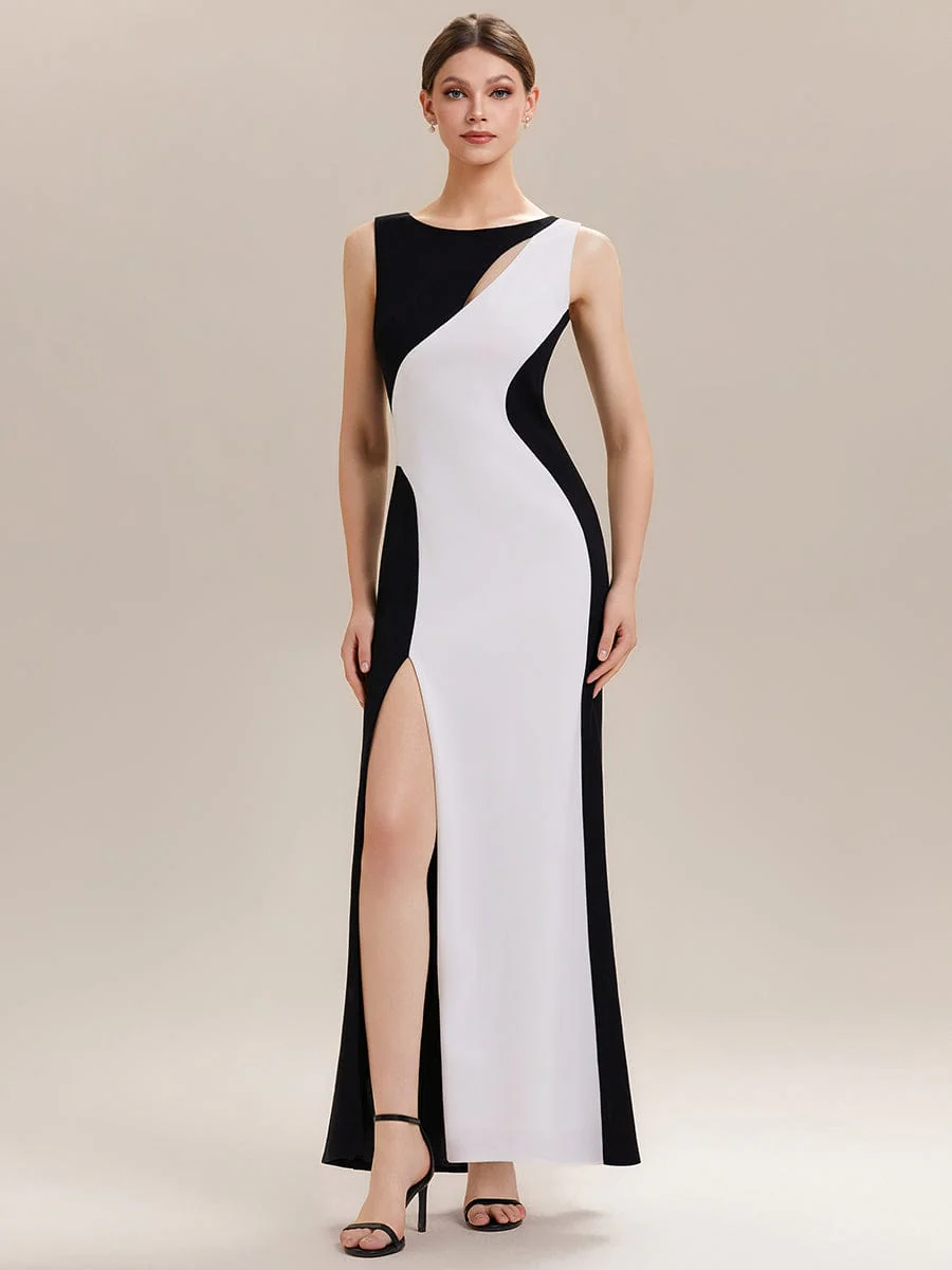 ever PEARL|Cut-Out Detail Knit Sleeveless Dress
