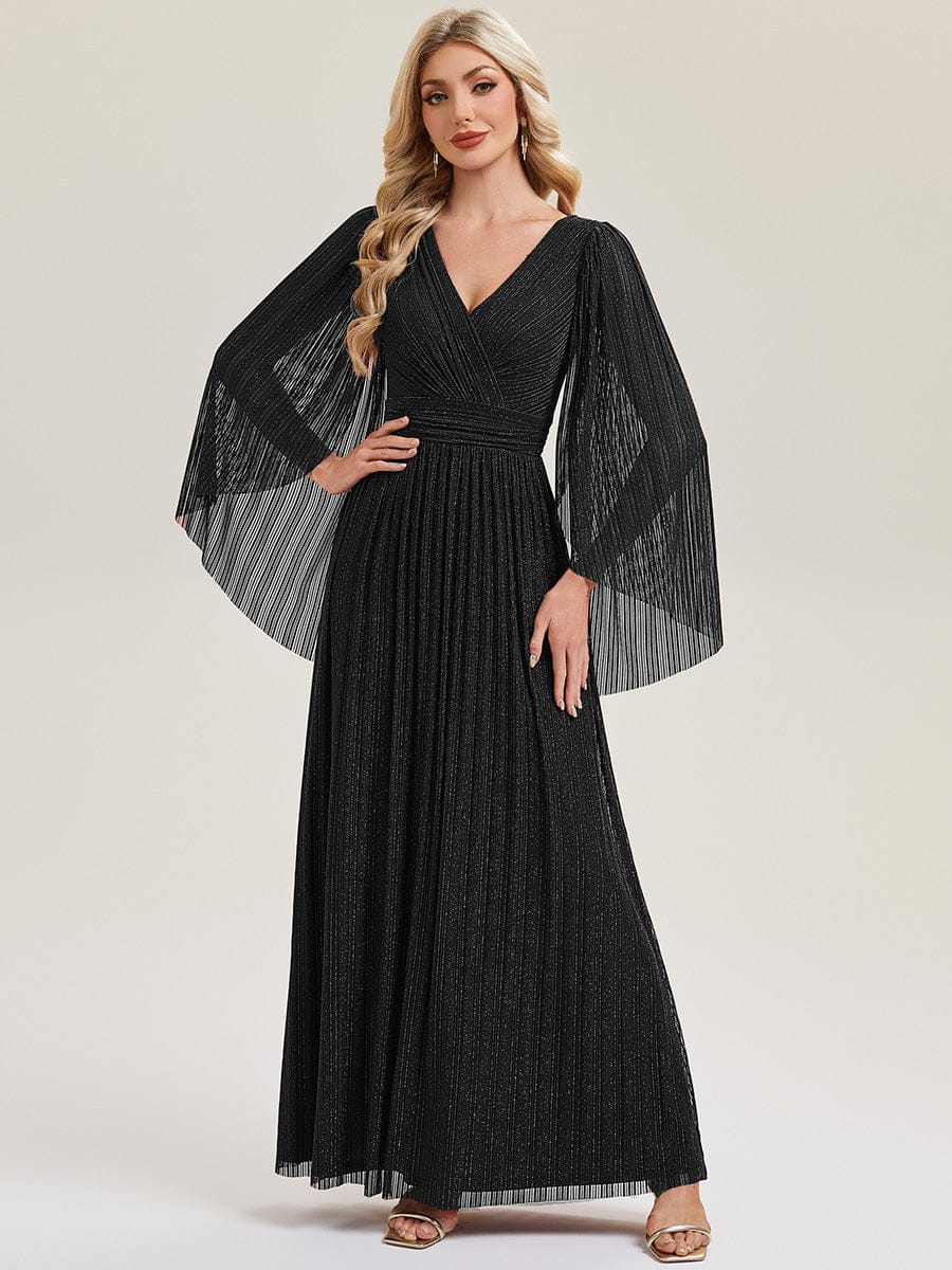 ever ISLA|Deep V-Neck Batwing Sleeve Maxi Dress - Image 11