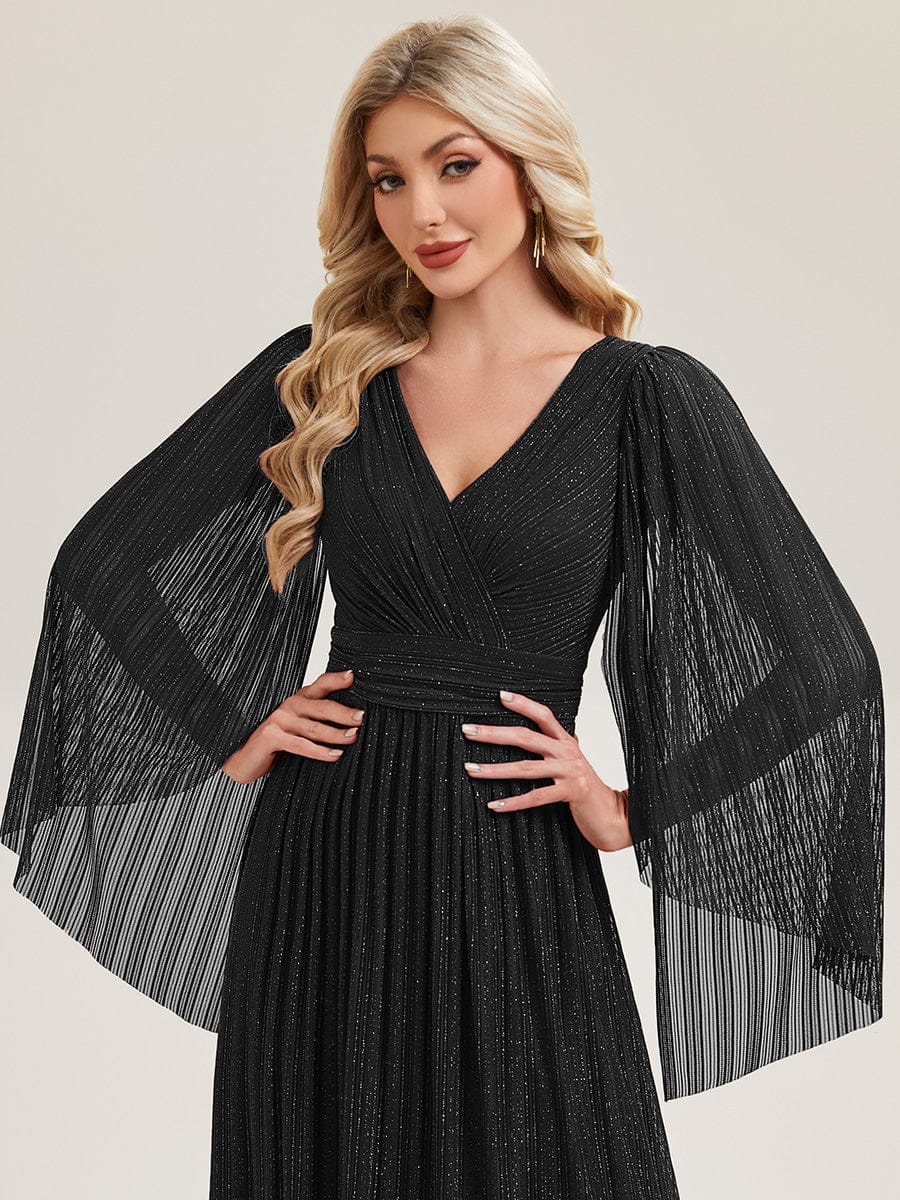 ever ISLA|Deep V-Neck Batwing Sleeve Maxi Dress - Image 13