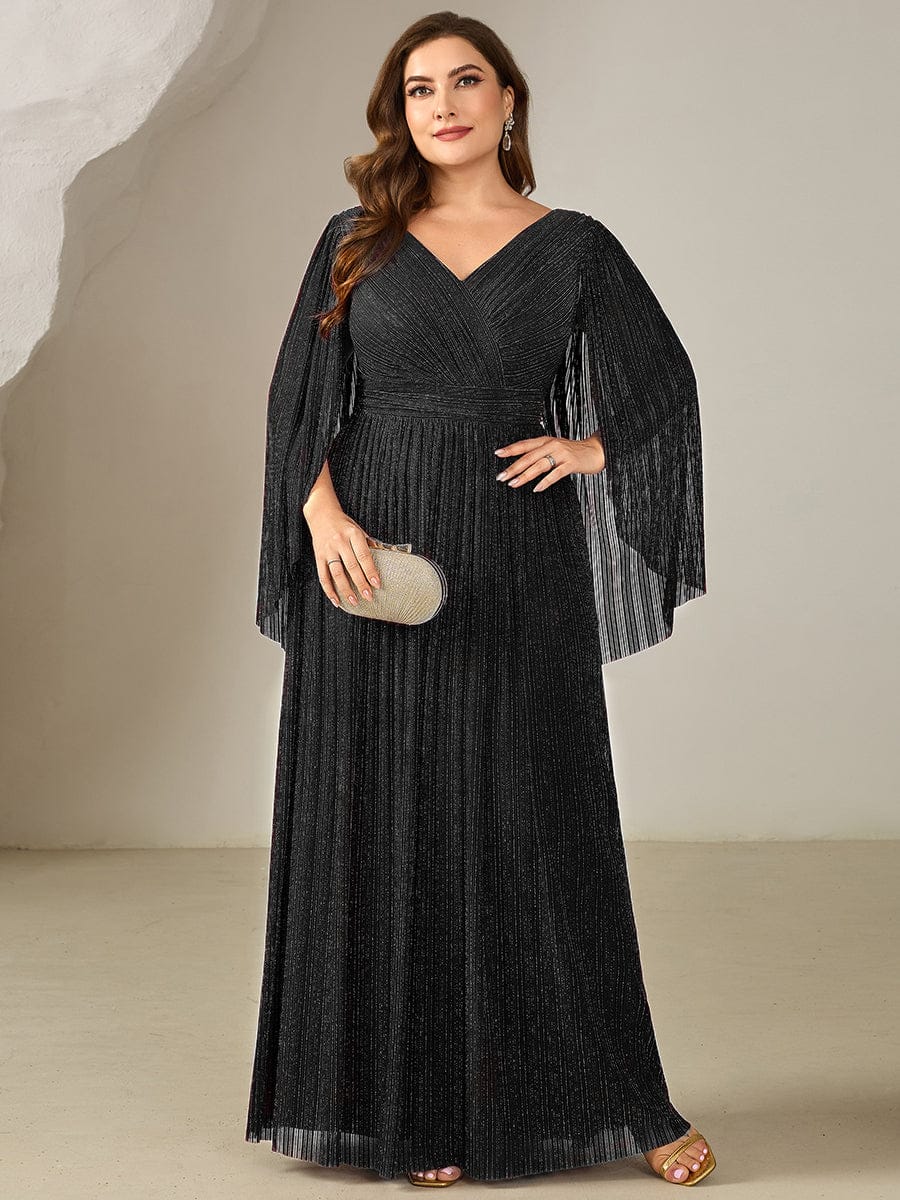 ever ISLA|Deep V-Neck Batwing Sleeve Maxi Dress - Image 16