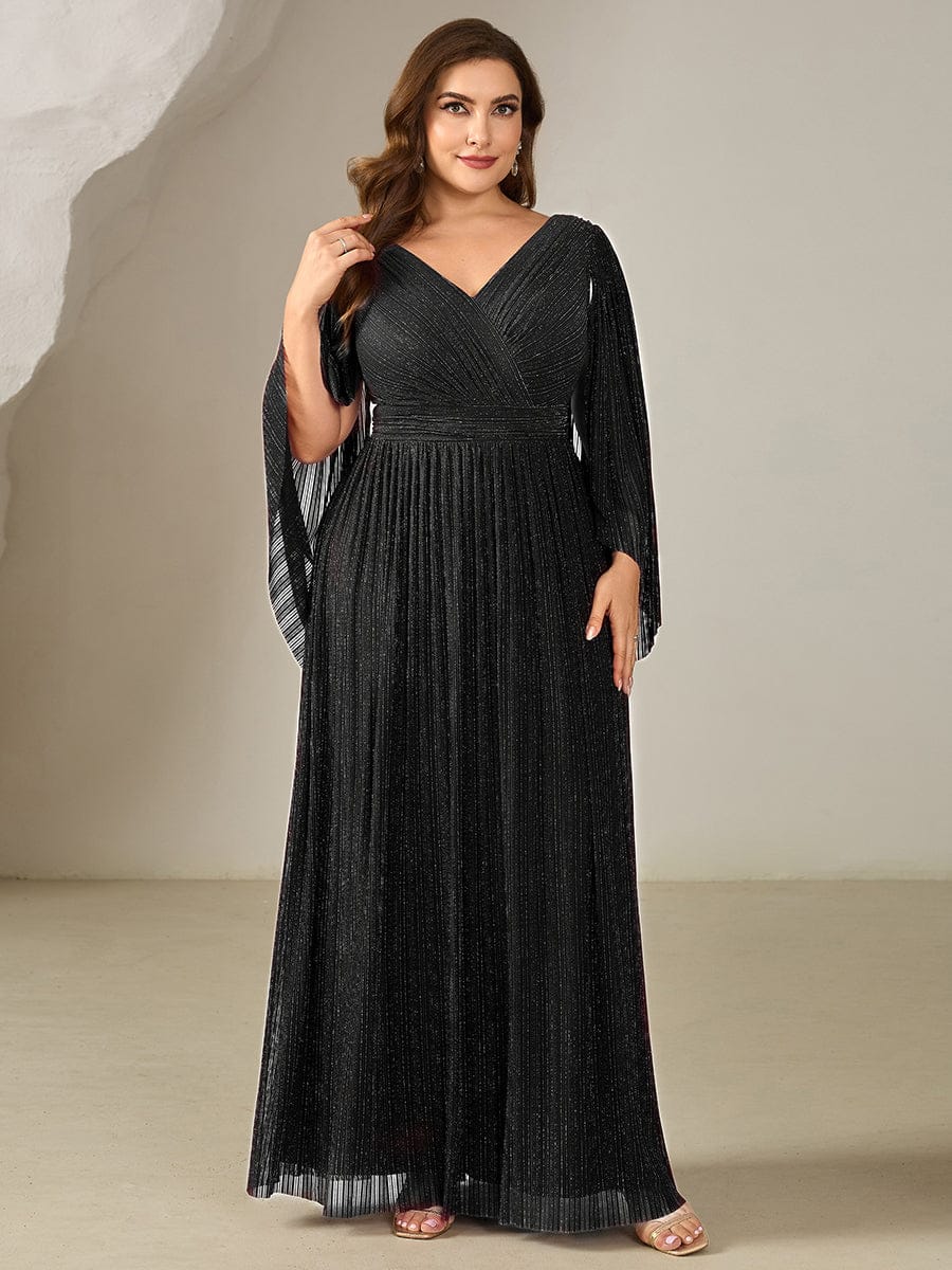 ever ISLA|Deep V-Neck Batwing Sleeve Maxi Dress - Image 20