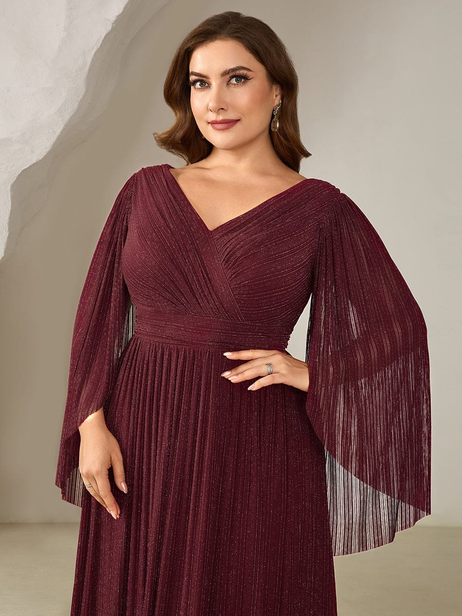 ever ISLA|Deep V-Neck Batwing Sleeve Maxi Dress - Image 8