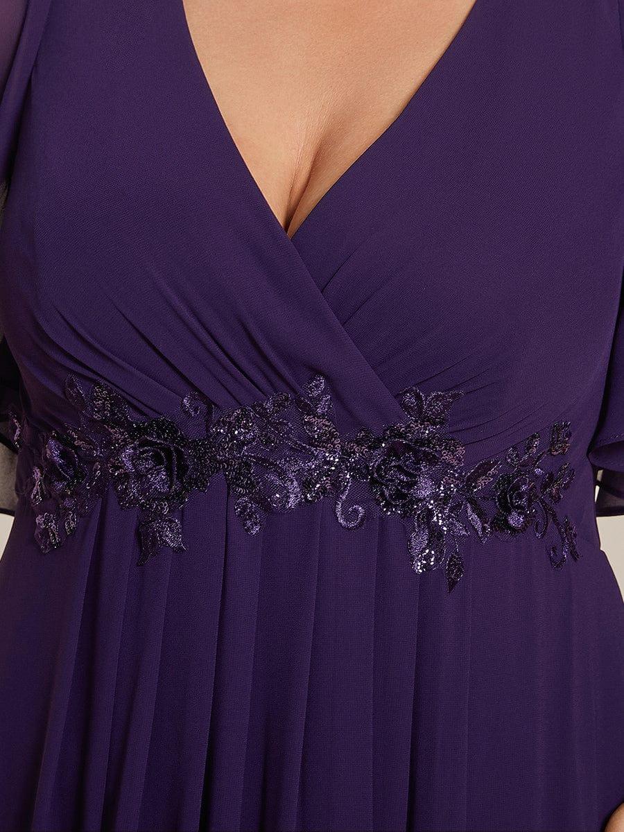 ever IVYROSE | Chiffon Applique Mother of the Bride Dress with Flutter Sleeves - Image 74