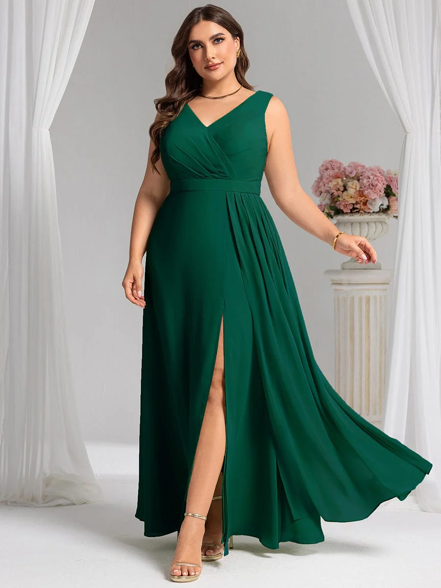 Elegant Side Slit Bridesmaid Dress - Image 91