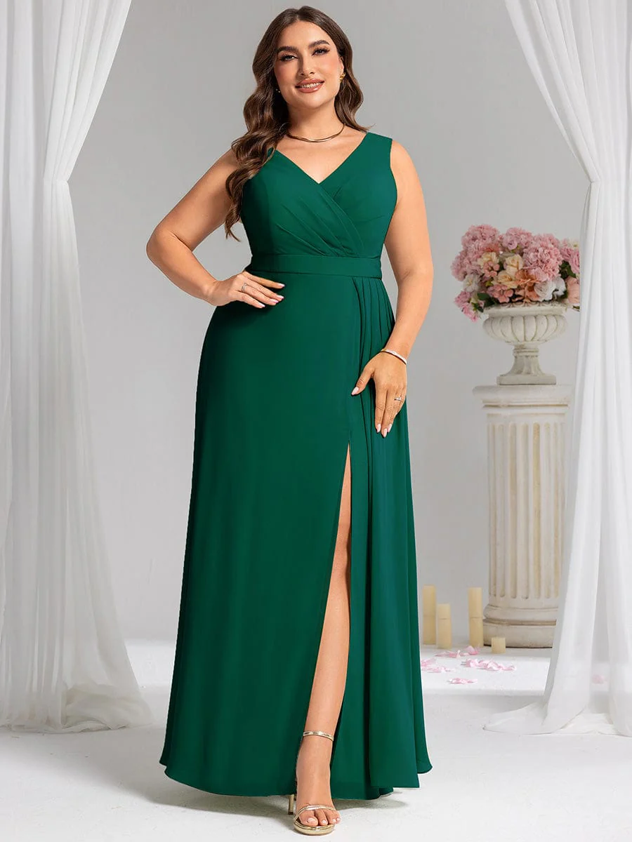 Elegant Side Slit Bridesmaid Dress - Image 95