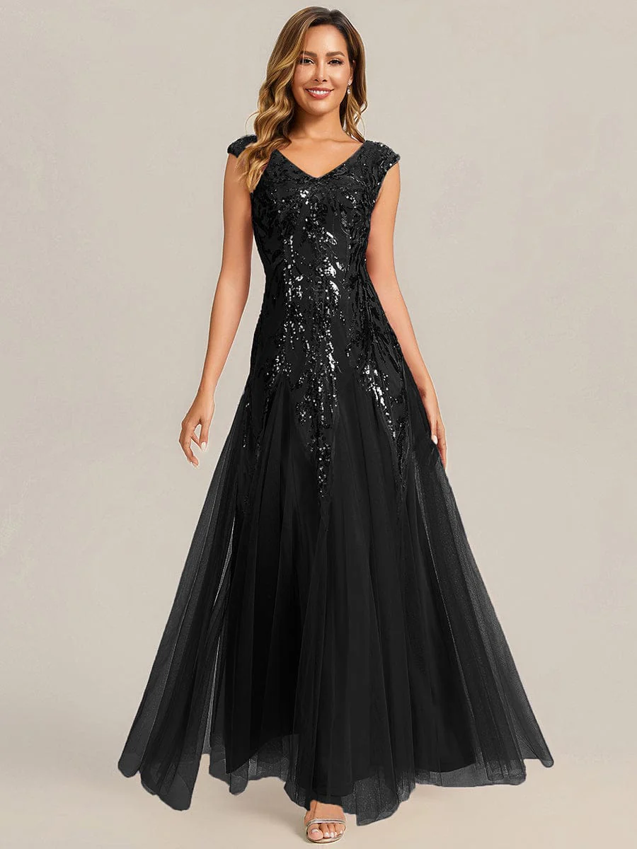 ever FREYA|Embroidered Sequin Cap Sleeve Dress - Image 13